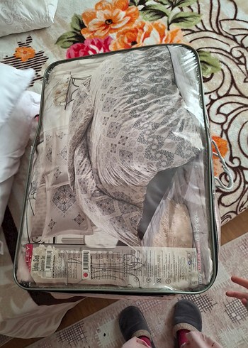 Nakışlı Pembe Yatak Örtüsü Seti - Görsel 13