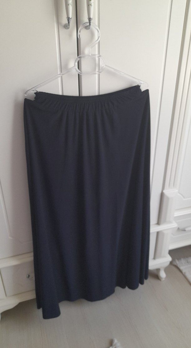 Uzun Kollu lacivert tasli Kadın Tunik - Görsel 4