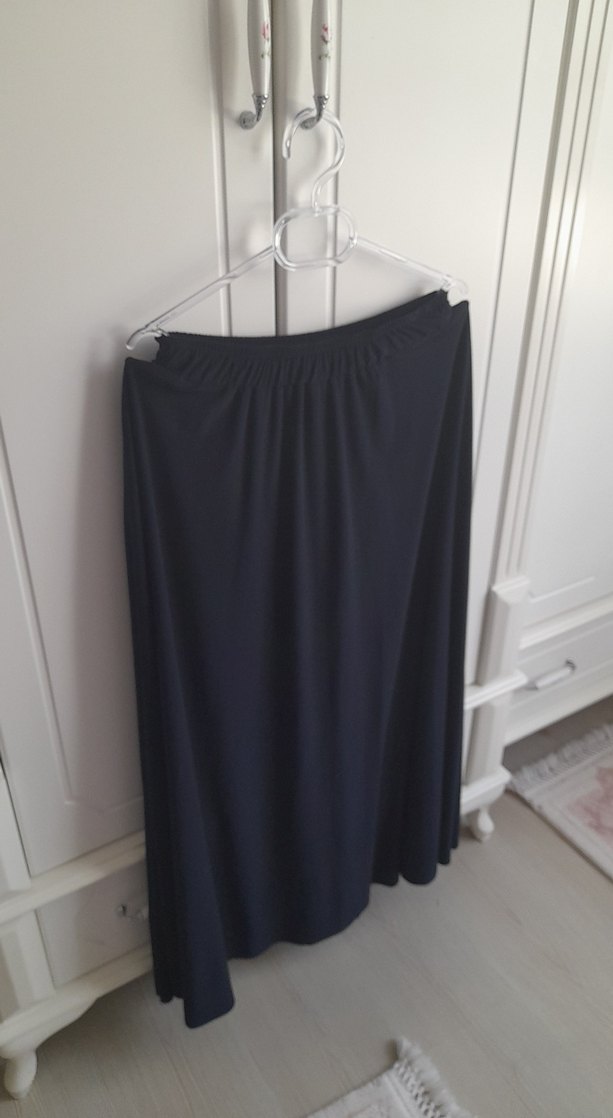 Uzun Kollu lacivert tasli Kadın Tunik - Görsel 5