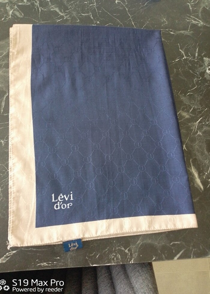 Levidor şal lacivert - Görsel 3