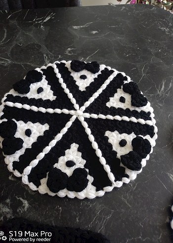 Siyah Beyaz El Yapımı damat lif Seti - Görsel 3