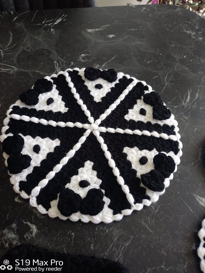 Siyah Beyaz El Yapımı damat lif Seti - Görsel 3