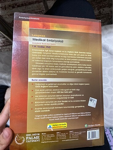 Diğer Langman Embriyoloji kitabı 13.Baskı