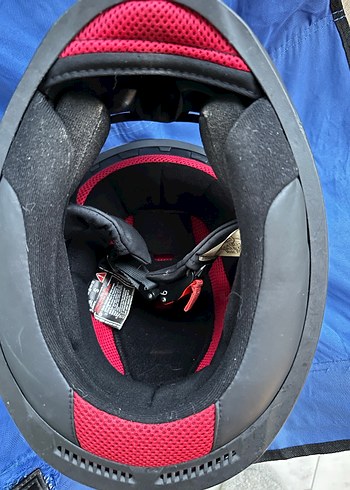 Parlak Siyah-Pembe Biker Motosiklet Kaskı - Görsel 6