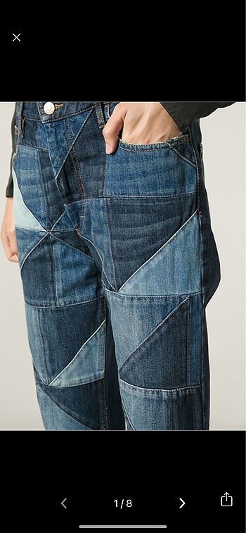 Isabel Marant Etoile Patchwork jeen Oejinal