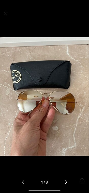 Rayban 3025 avıator Metal 001/G