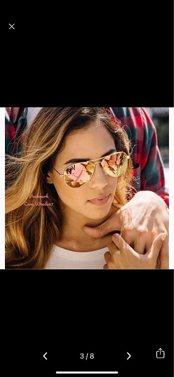 Beden Rayban 3025 avıator Metal 001/G