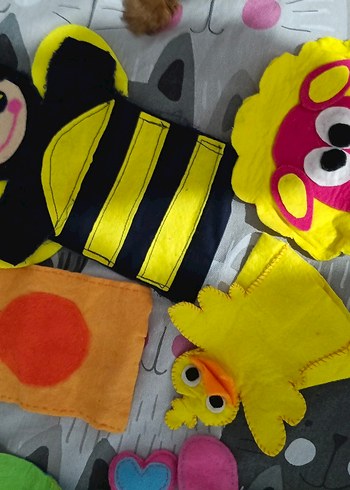 Renkli Keçe Kukla Seti - Görsel 3