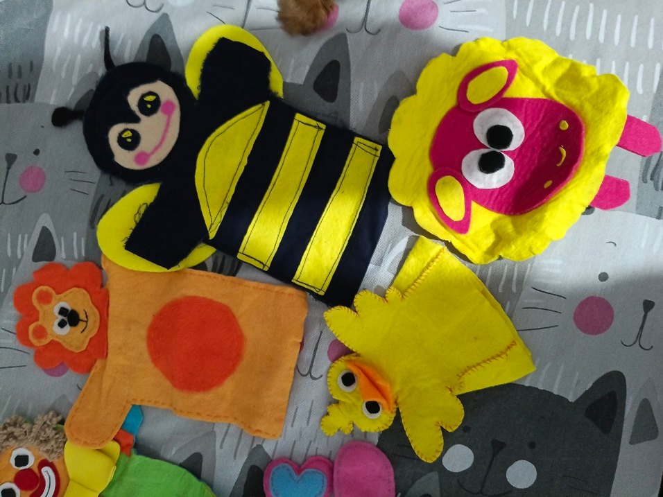 Renkli Keçe Kukla Seti - Görsel 3