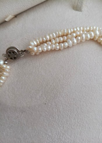 gerçek inci 3 sıralı kolye kutusuyla gonderilecektir - Görsel 3