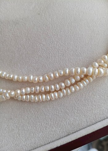 gerçek inci 3 sıralı kolye kutusuyla gonderilecektir - Görsel 4