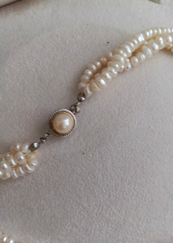 gerçek inci 3 sıralı kolye kutusuyla gonderilecektir - Görsel 2