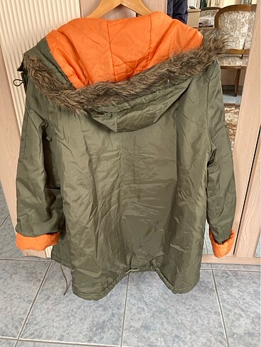 l Beden yeşil Renk Parka mont