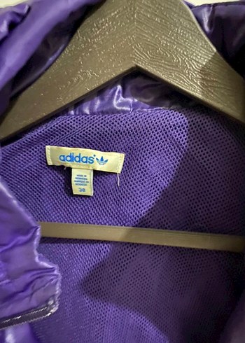 Mor Parlak Adidas Kadın Spor Ceket - Görsel 2