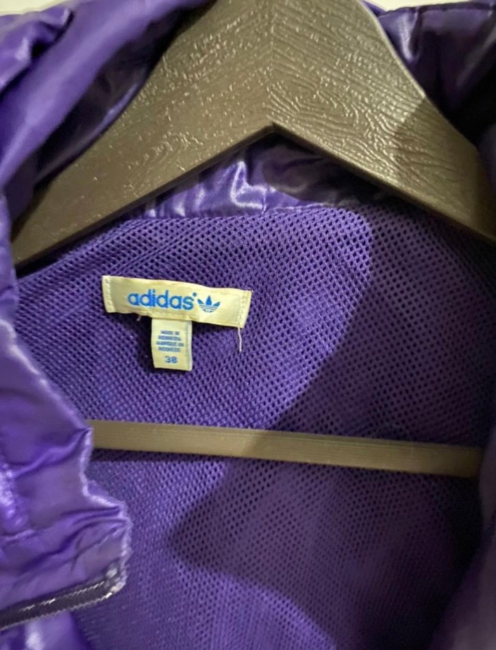 Mor Parlak Adidas Kadın Spor Ceket - Görsel 2