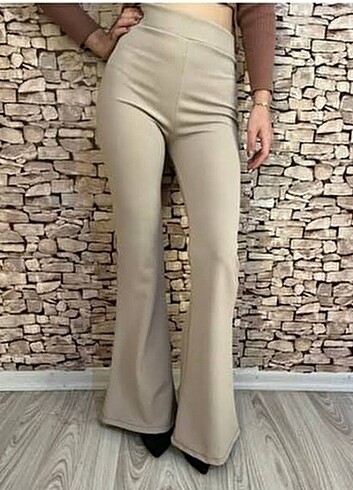 Kadın İspanyol paça pantalon tayt