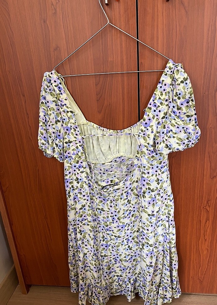 Zara çiçekli mini elbise - Görsel 2