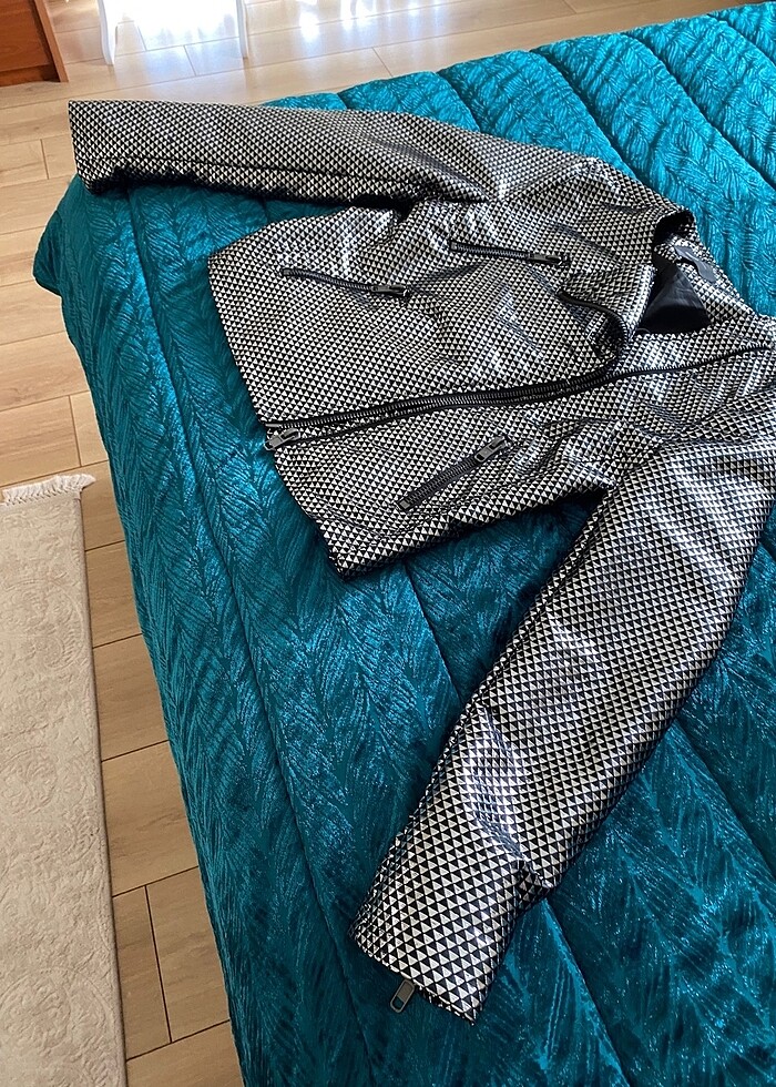 Lame parlak ceket - Görsel 2