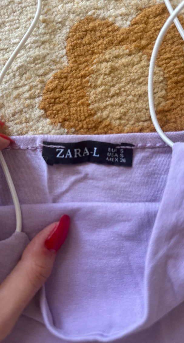 Mor İnce Askılı Keten Kadın Atlet - Görsel 2