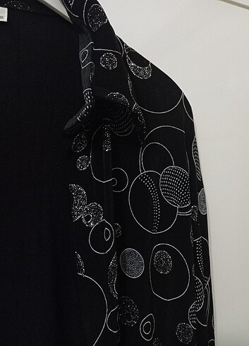 O ayarında abiye simli gömlet - Görsel 5