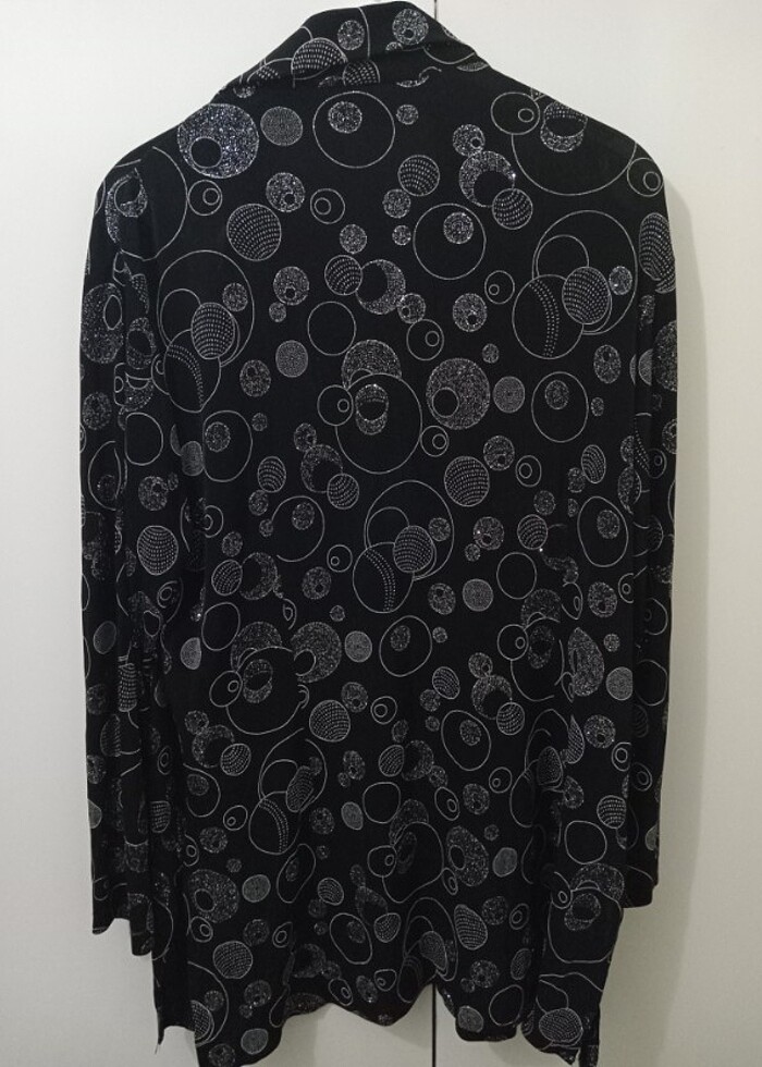 O ayarında abiye simli gömlet - Görsel 3