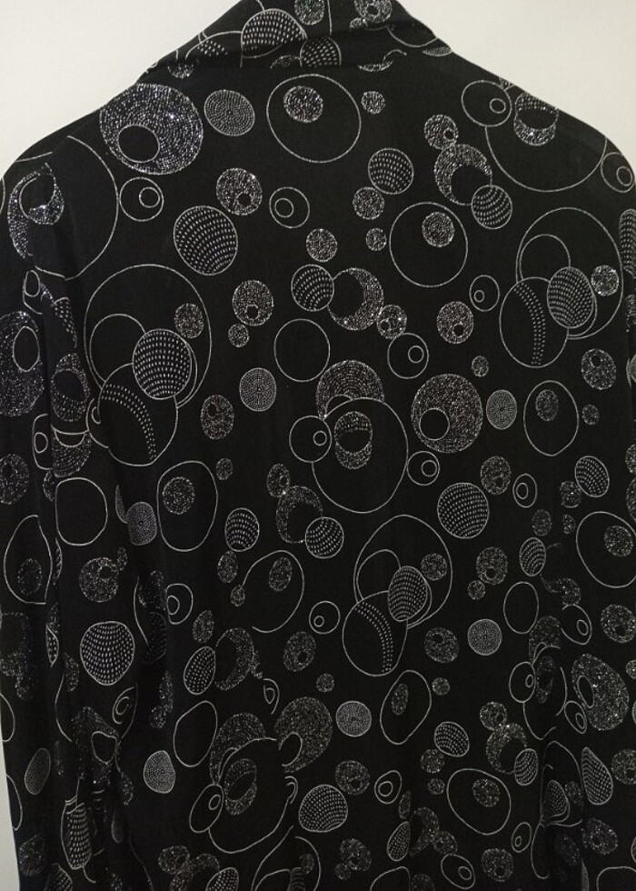 O ayarında abiye simli gömlet - Görsel 4