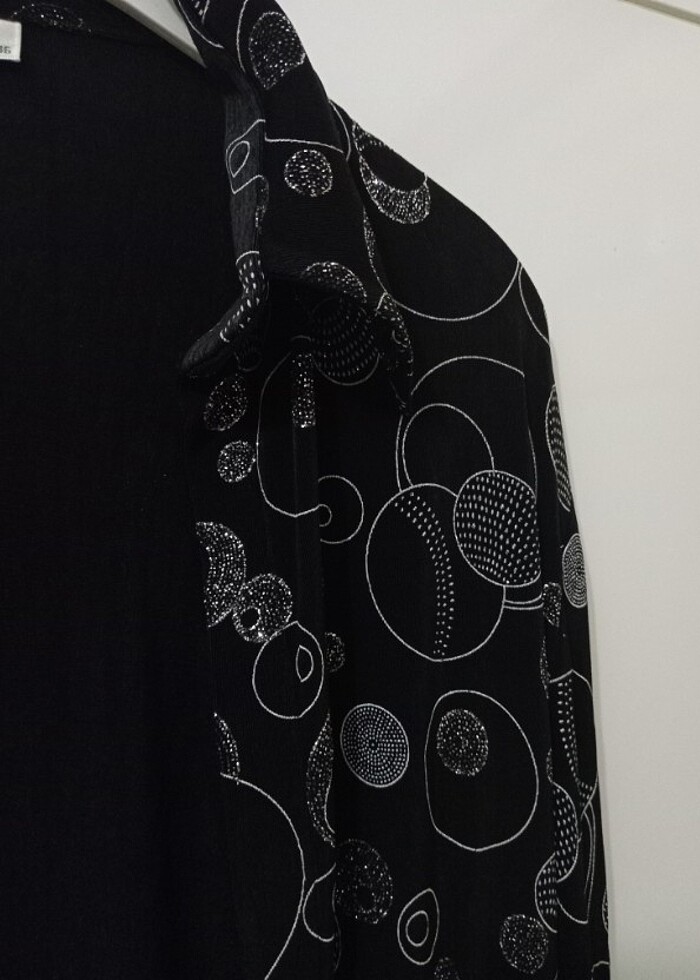 O ayarında abiye simli gömlet - Görsel 5