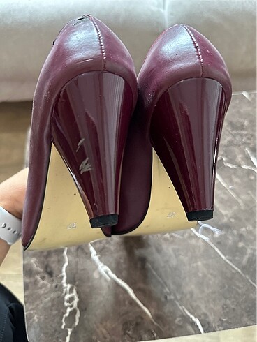 37 Beden bordo Renk Bordo topuklu