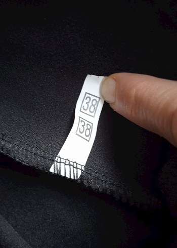38 Beden Siyah Kadın Kumaş Pantolon