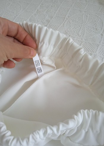 Diğer Beyaz Kadın kumaş Pantolon