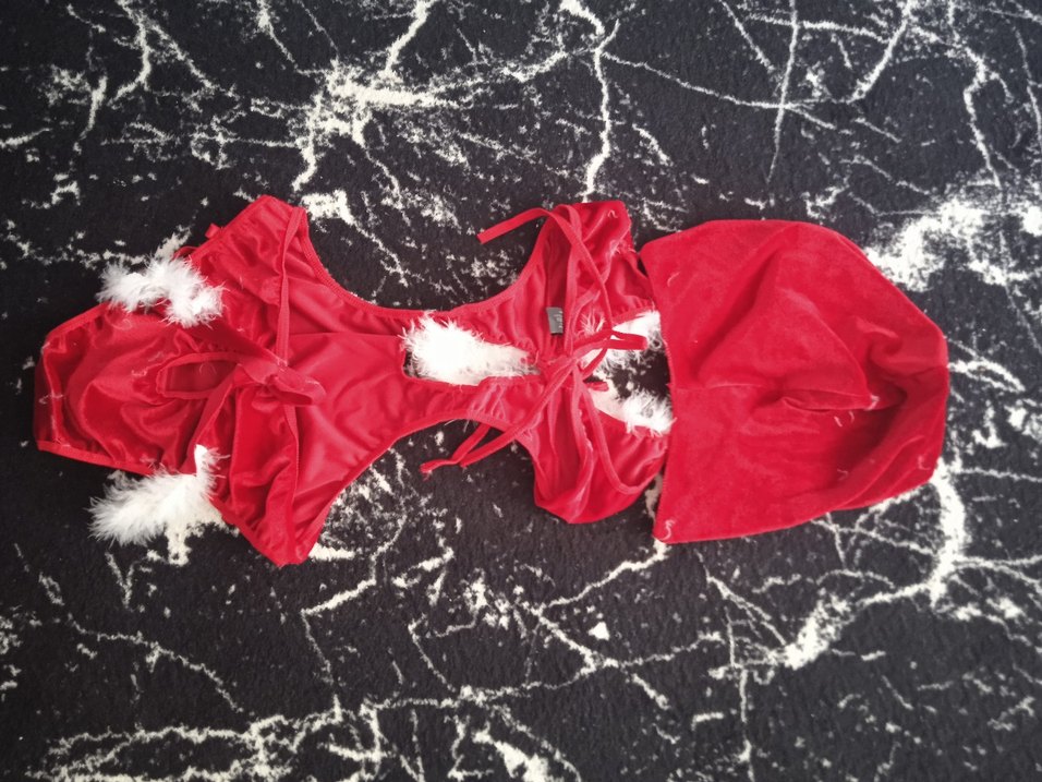 Kırmızı   fantazi mayokini - Görsel 3