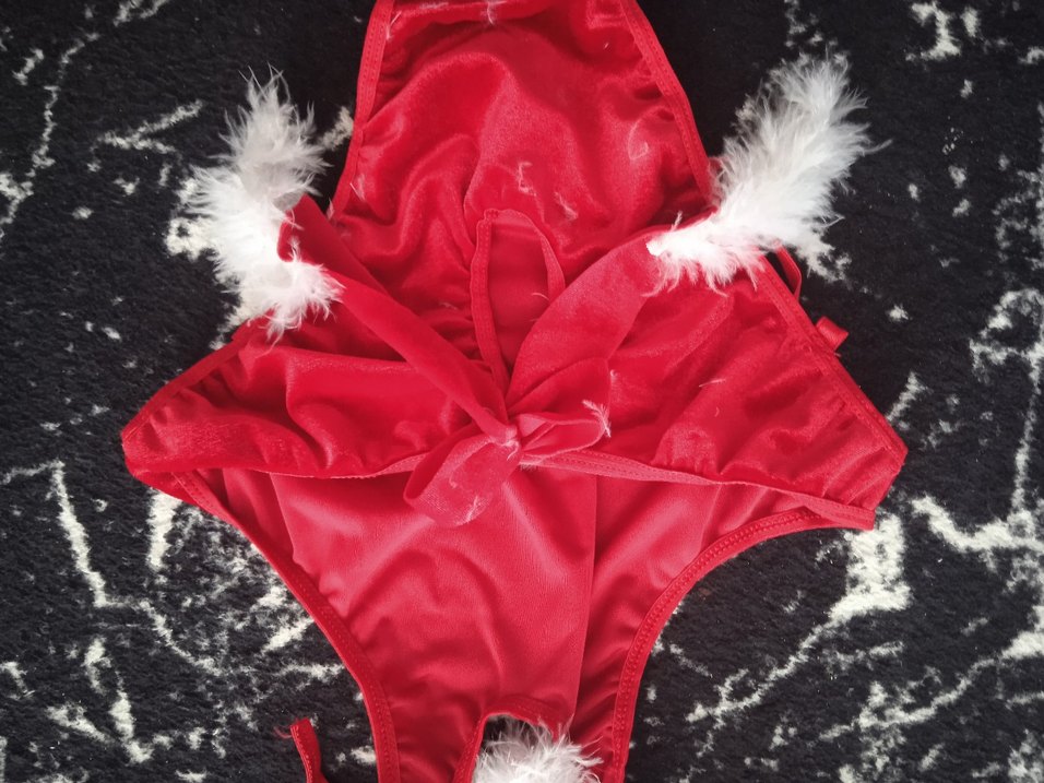 Kırmızı   fantazi mayokini - Görsel 2