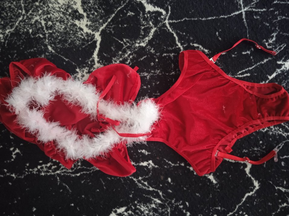 Kırmızı   fantazi mayokini - Görsel 4