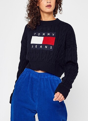s Beden lacivert Renk TOMMY HİLFİGER YENİ SEZON TRİKO KAZAK