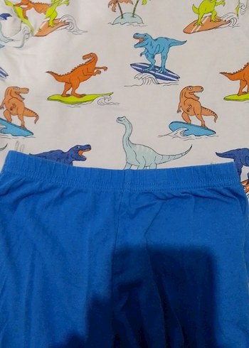 Erkek Çocuk Mavi Elastik alt üst takim - Görsel 2