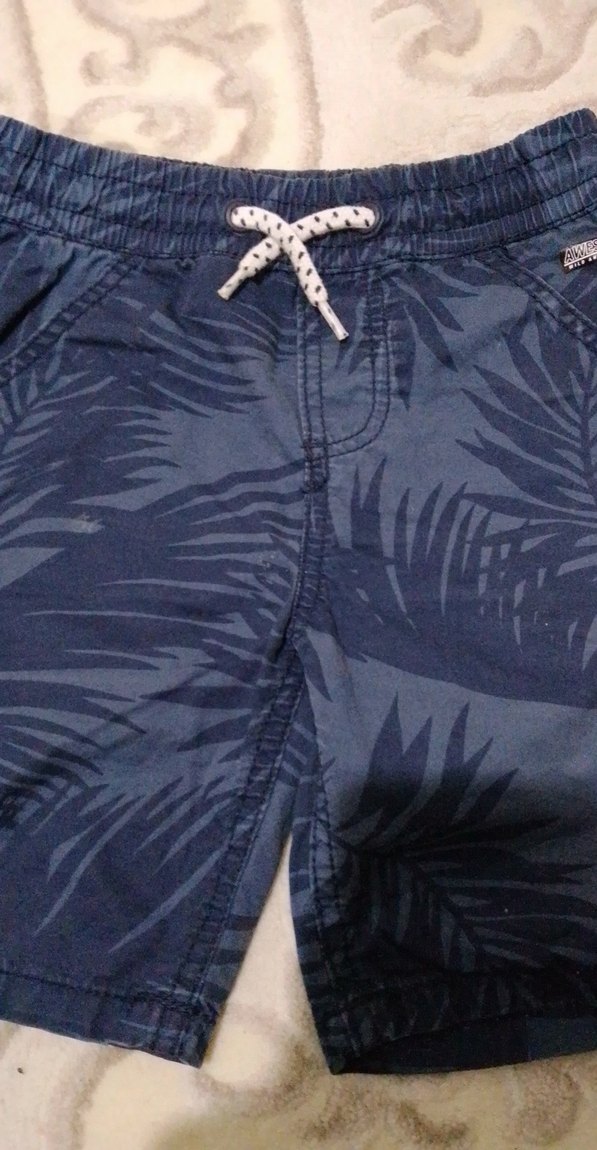 Erkek Çocuk Mavi Tie-Dye Şort - Görsel 2