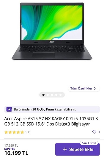 acer aspire 3 laptop 512 GB