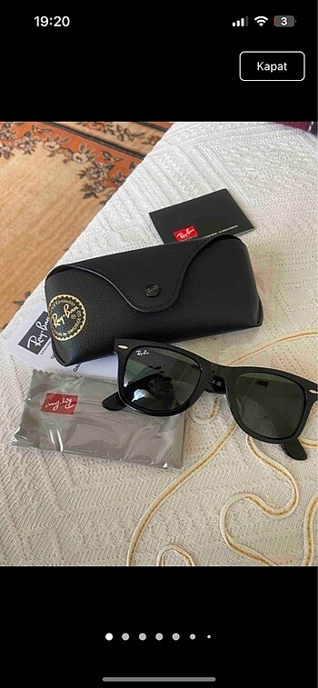 RayBan Wayfarrer 50 Ekartman güneş gözlüğü