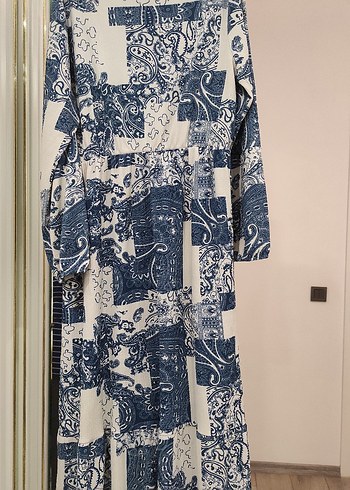 Bohem Desenli Uzun Kollu Hamile Tunik - Görsel 2