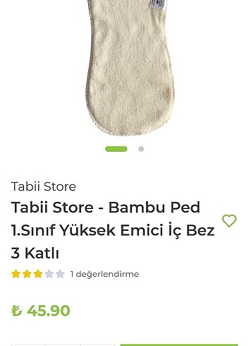 3 Beden: 4-9 kg Beden Bambu yıkanabilir bez iç pedi