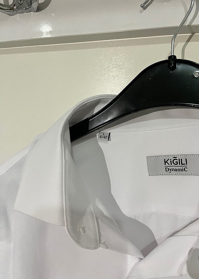 KİĞILI beyaz gömlek - Görsel 4