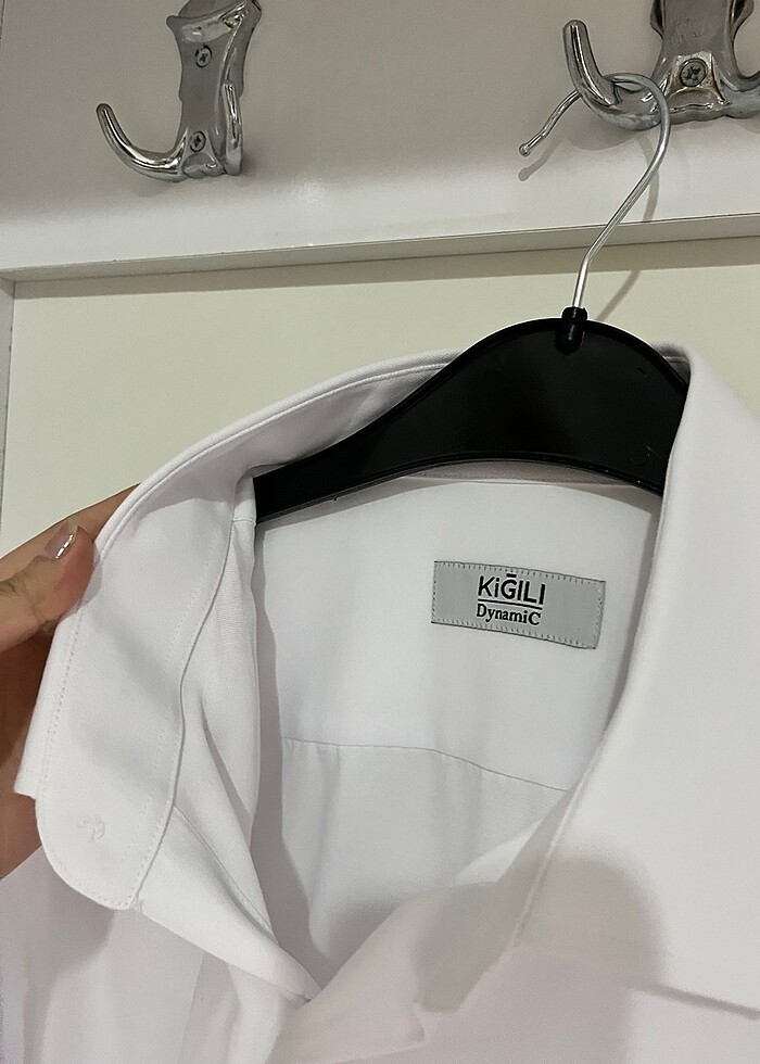 KİĞILI beyaz gömlek - Görsel 5