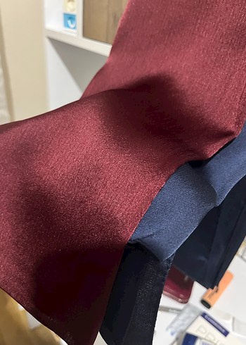 Lacivert Parlak Kadın Şal - Görsel 3