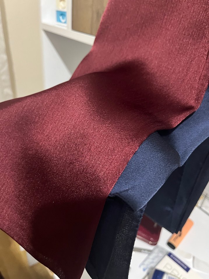 Lacivert Parlak Kadın Şal - Görsel 3