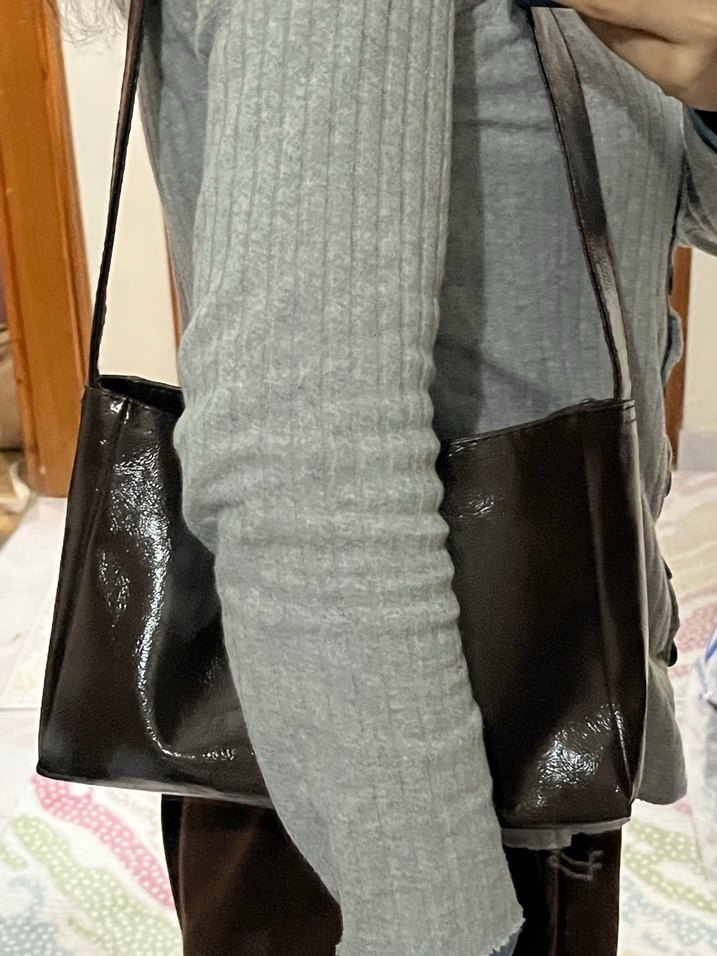 Kahverengi Rugan Deri Kadın Çanta - Görsel 3