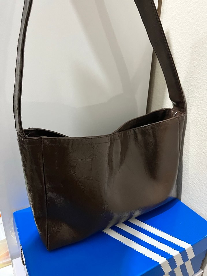 Kahverengi Rugan Deri Kadın Çanta - Görsel 2