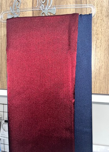 Bordo Parlak Kadın Şal - Görsel 2