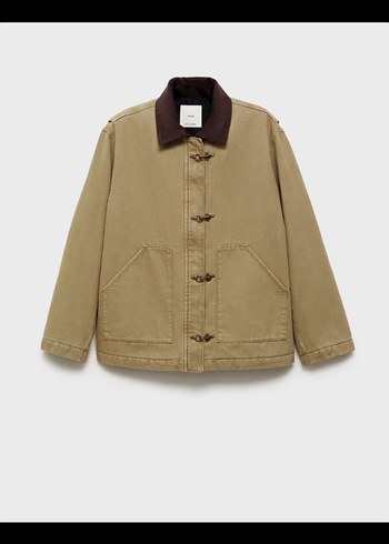 Mango MANGO Kontrast Yaka Cepli Parka S