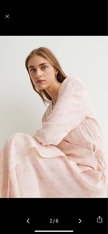 H&M H&M Açık Pembe/Çiçekli Elbise M Beden