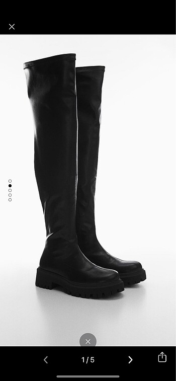 Mango Platform Tabanlı Uzun Çizme 39